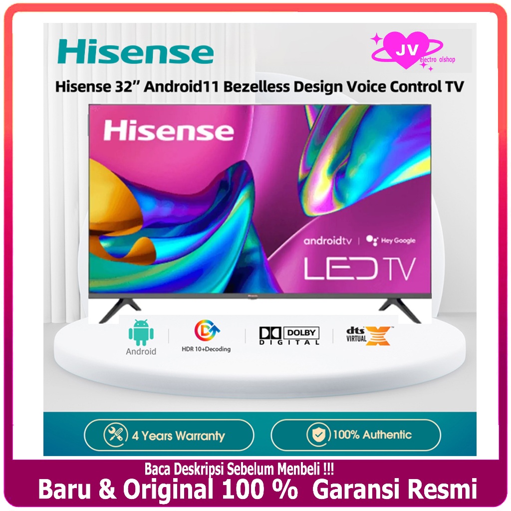 Hisense 32A4200G Android TV / Hisense LED TV 32 Inch Android TV - Oke Google Netflix
