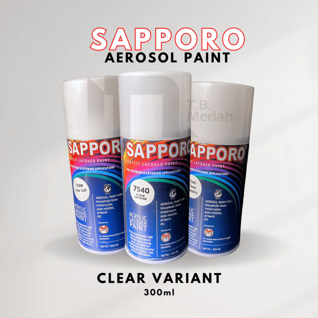 SAPPORO Pilok / Pilox / Pylox / Piloks / Cat Semprot Warna Clear