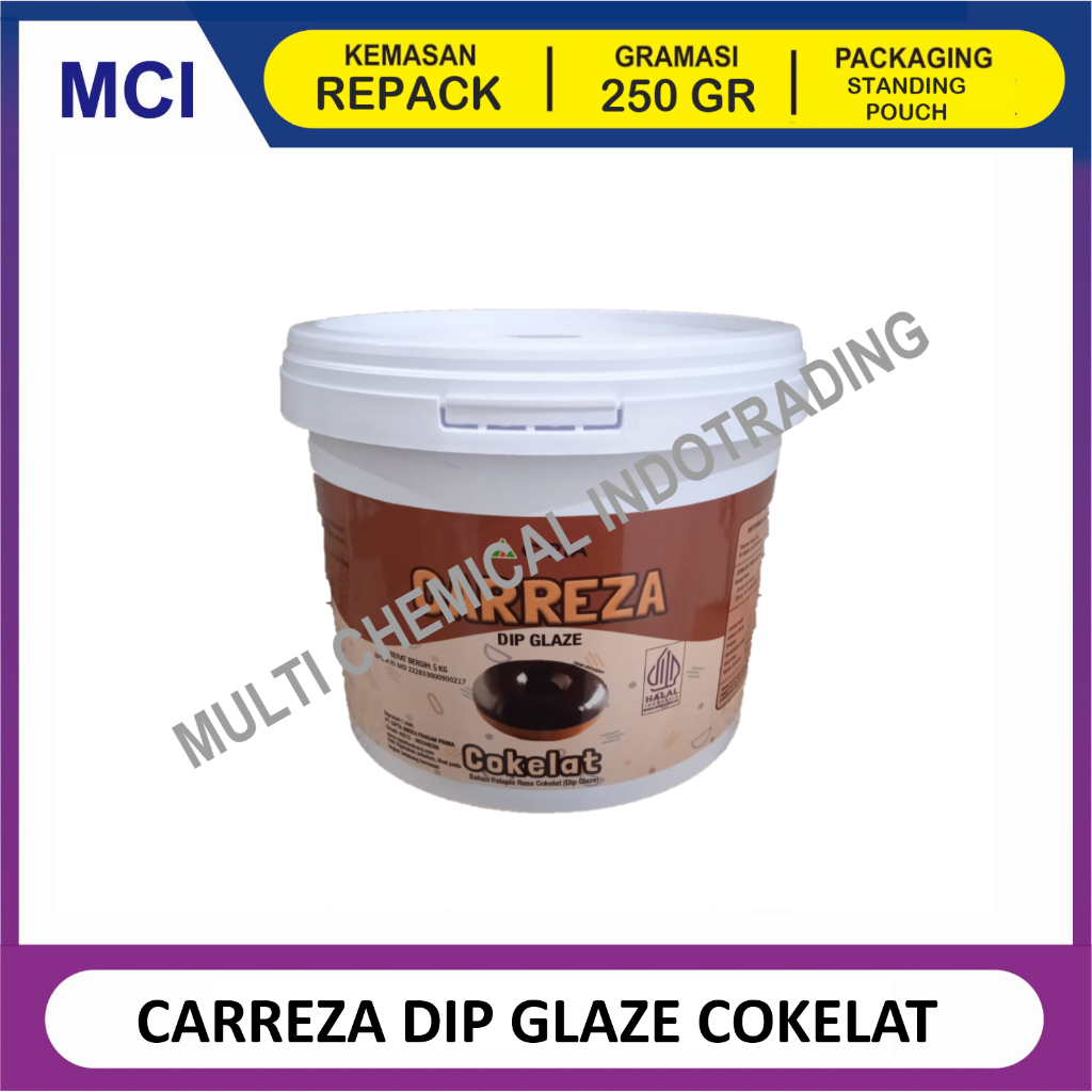 

GLAZE DARK CHOCOLATE - REPACK 250 GR / COKELAT DIP GLAZE SELAI OLESAN TOPPING