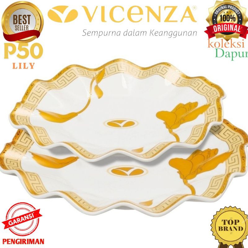 Piring saji VICENZA berkapasitas besar tipe Maureen wadah saji masakan kering dan berkuah, design em