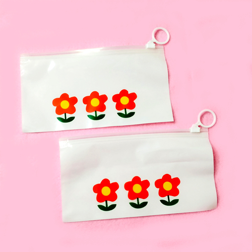 

TEMPAT PENSIL PULPEN COSMETIK ZIPLOCK PUTIH TRANSPRAN MOTIF LUCU