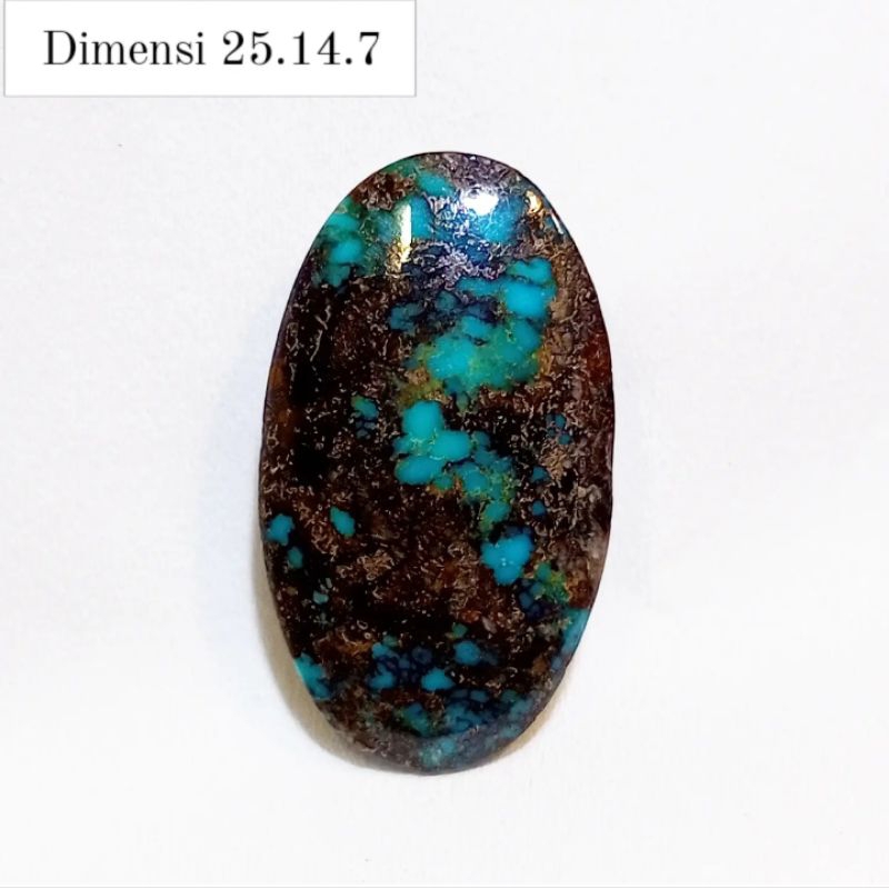 Natural Pirus Persia Hijau Urat Ceplok Kuro