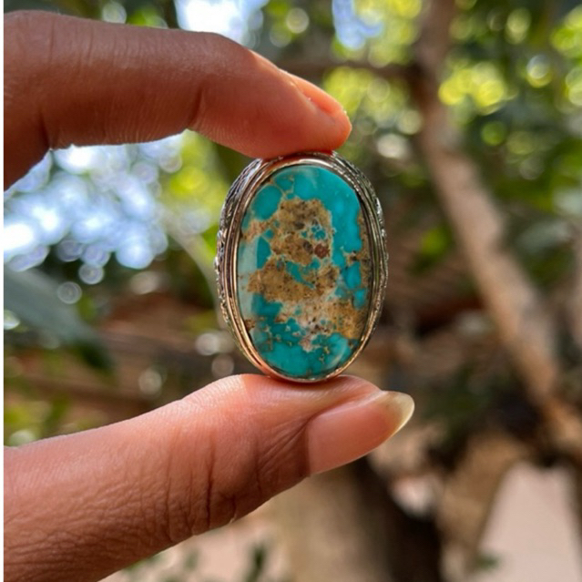 batu akik pirus persia gradasi hijau tosca