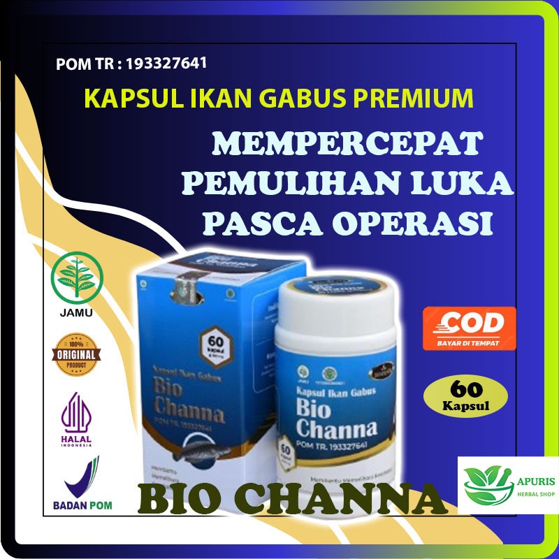 biochanna obat herbal albumin suplemen kapsul pil minyak vitamin ekstrak ikan gabus kutuk luka untuk