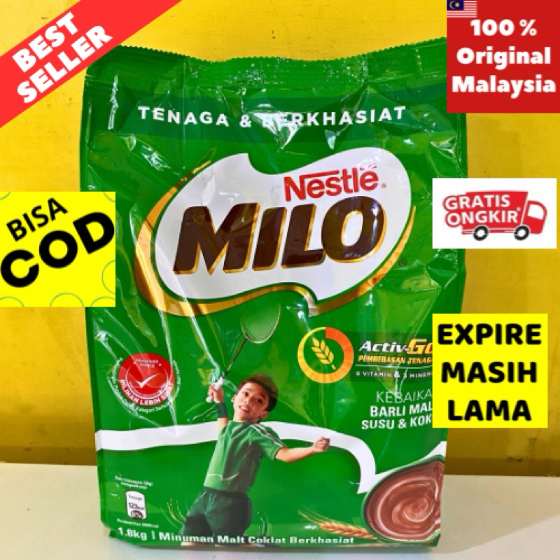 

Milo Malaysia 1,8 Kg / Milo Original Malaysia / Milo Asli / Nestle Malaysia