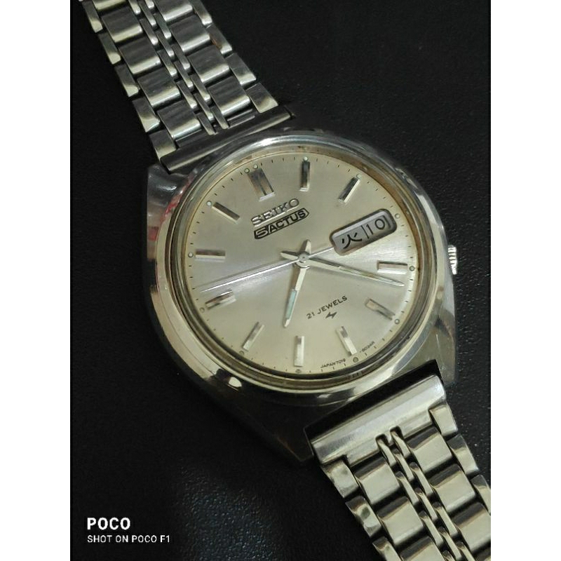 SEIKO 5 ACTUS 21J JDM REF. 7019-8010 Circa 1975 SALMON DIAL