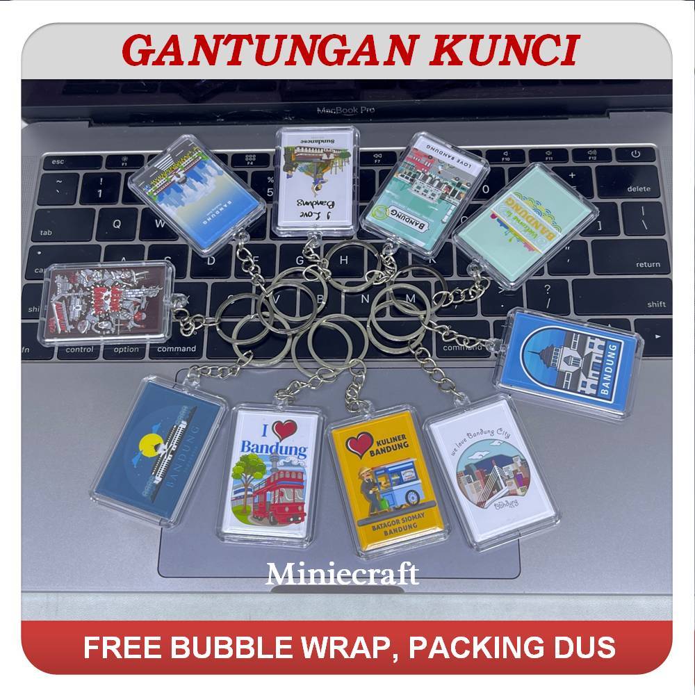 GANCI - GANTUNGAN KUNCI AKRILIK SOUVENIR OLEH OLEH BANDUNG
