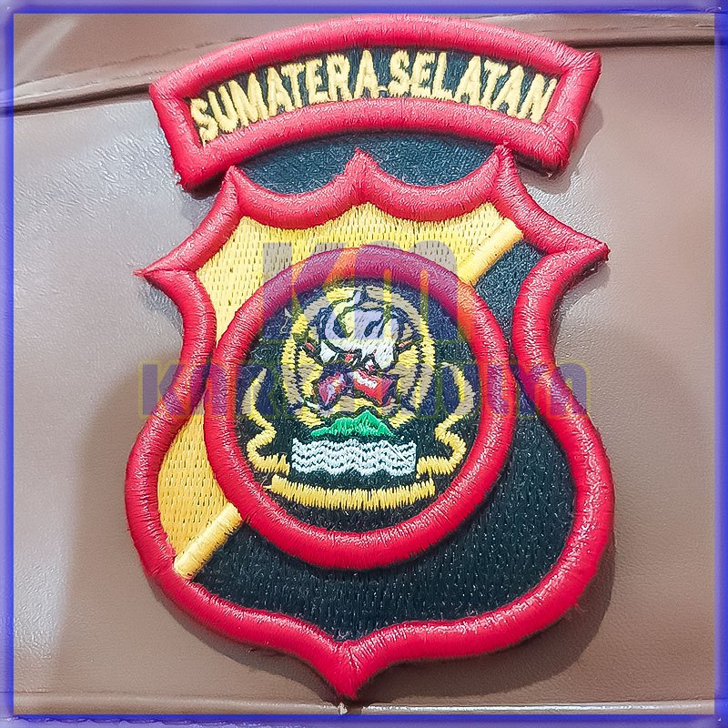 Bordir Logo Polda Sumatera Selatan Bordir Polda Sumsel - KM