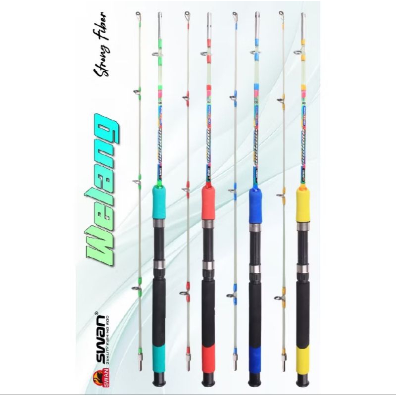 joran swan welang 150 165 180 cm-Sambung Drat Bahan Fiber