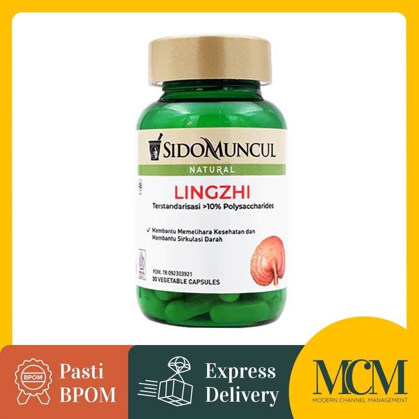 Sidomuncul Lingzhi Suplemen Kesehatan - 30 Tablet