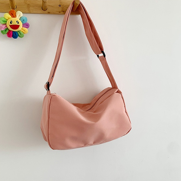 COD Tas Shoulder Wanita Tas Selempang Kanvas Wanita Korea Tas Kanvas Kapasitas Besar