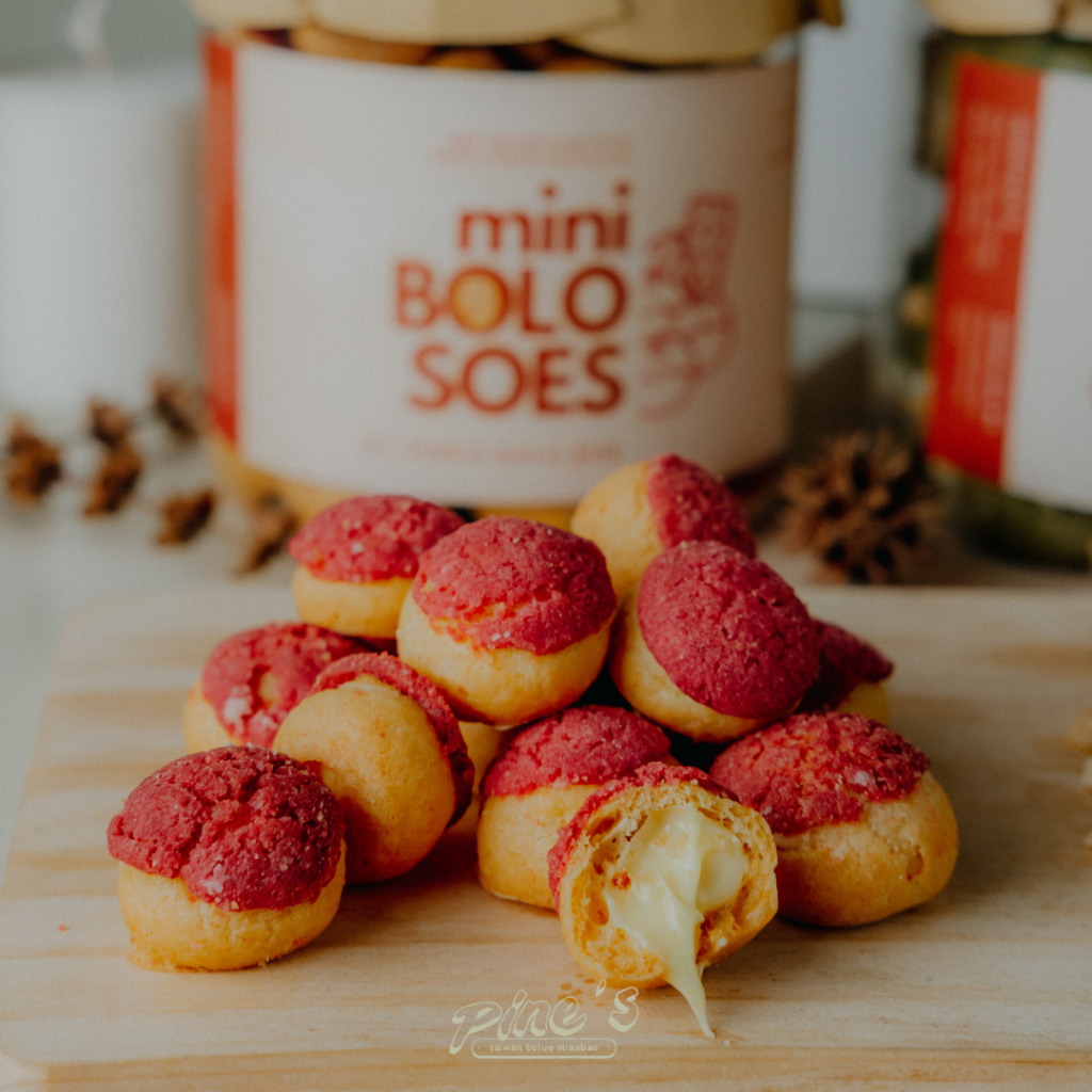 

Mini Bolo Soes Red Velvet - Kue Kering