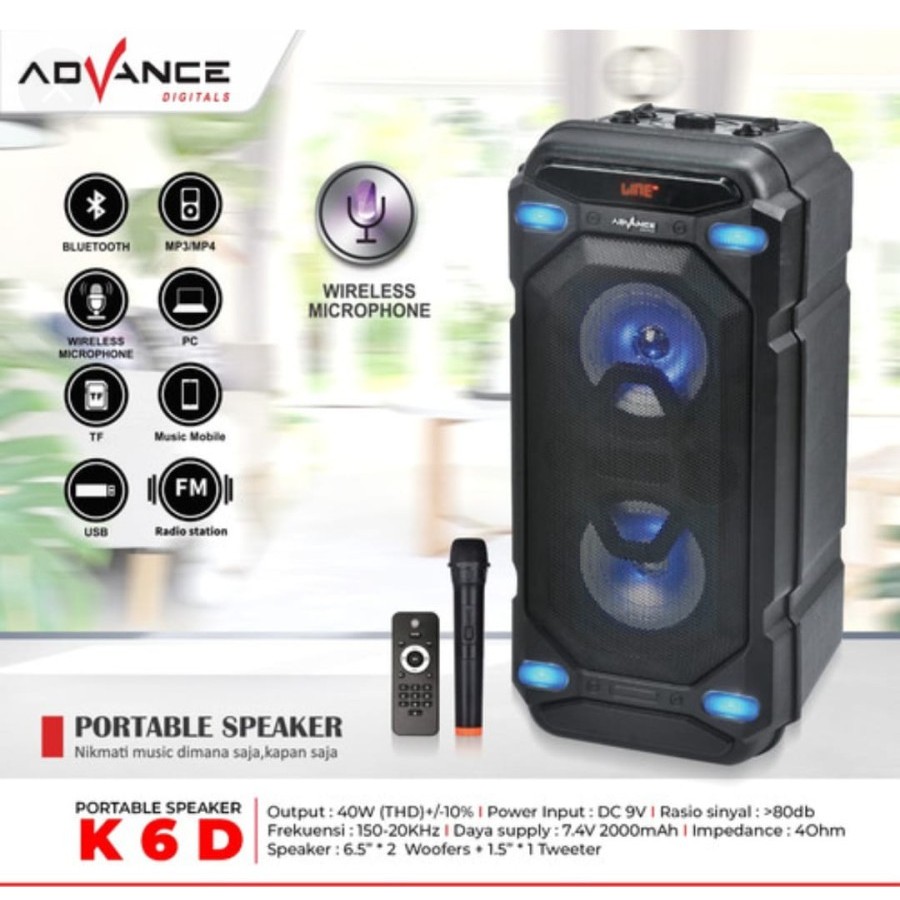 Speaker Meeting Portable Advance K6D