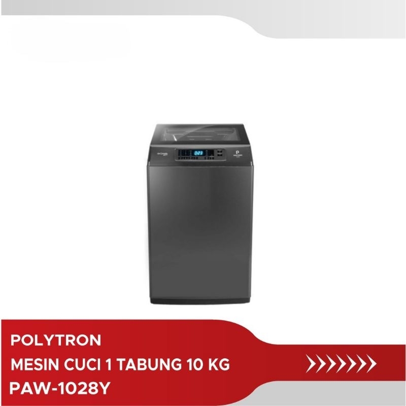 MESIN CUCI POLYTRON PAW 1028Y / MESIN CUCI TOP LODING POLYTRON 10KG PAW 1028 / MESIN CUCI 1 TABUNG P