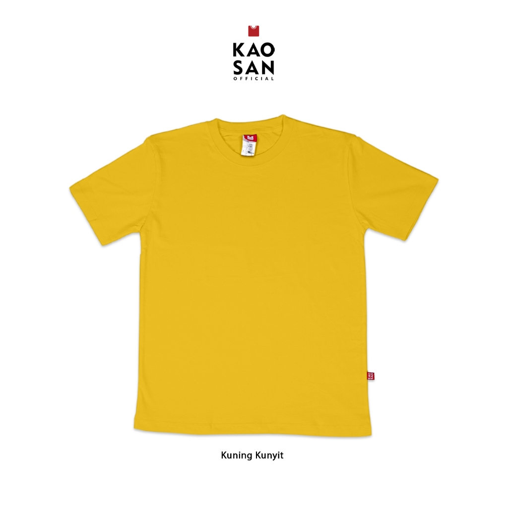KAOS POLOS KUNING KUNYIT - KAOS POLOS PRIA DAN WANITA - KAOSAN OFFICIAL