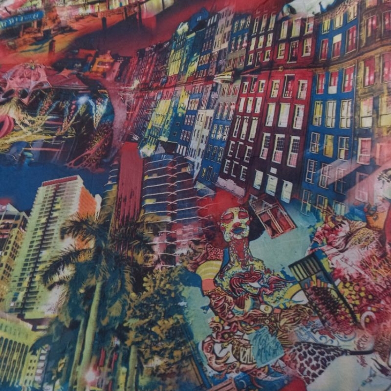 1/2 meter Kain Sifon Silky | Bahan Sifon | Kain Meteran | Sifon Motif | Bahan Import