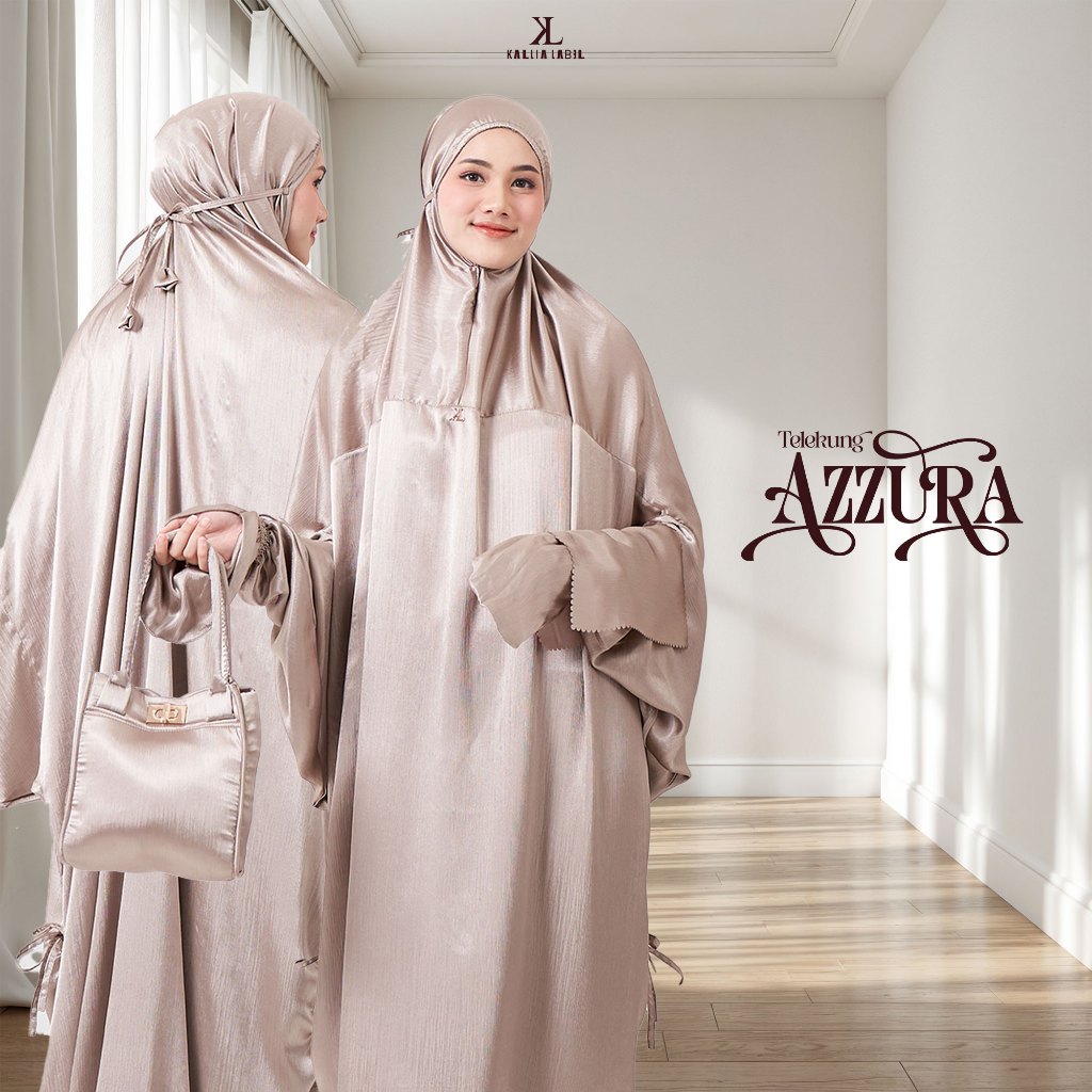 Kallia Label Azzura Prayer Set | Mukena Abaya | Packaging with Box