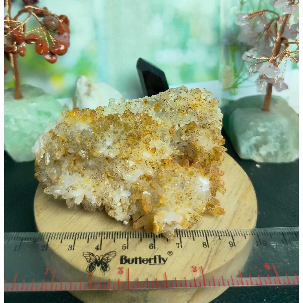 Batu Natural Tangerine Quartz Crystal Cluster (2)
