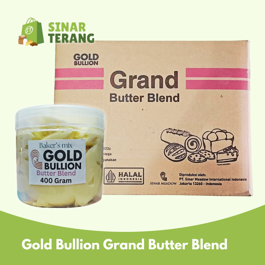 

Grand Butter Blend Gold Bullion Repack bakers mix 400 gram