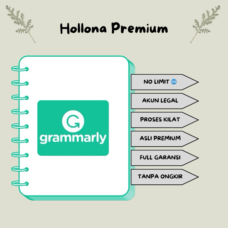 GRAMMARLY PREMIUM PRO 1 BULAN