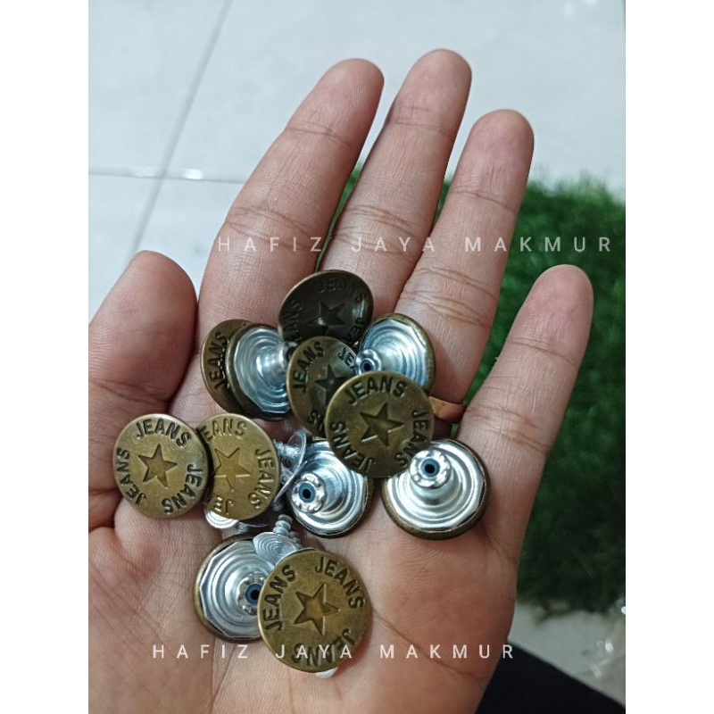 12pcs kancing Levis/Kancing Celana Jeans Lusinan