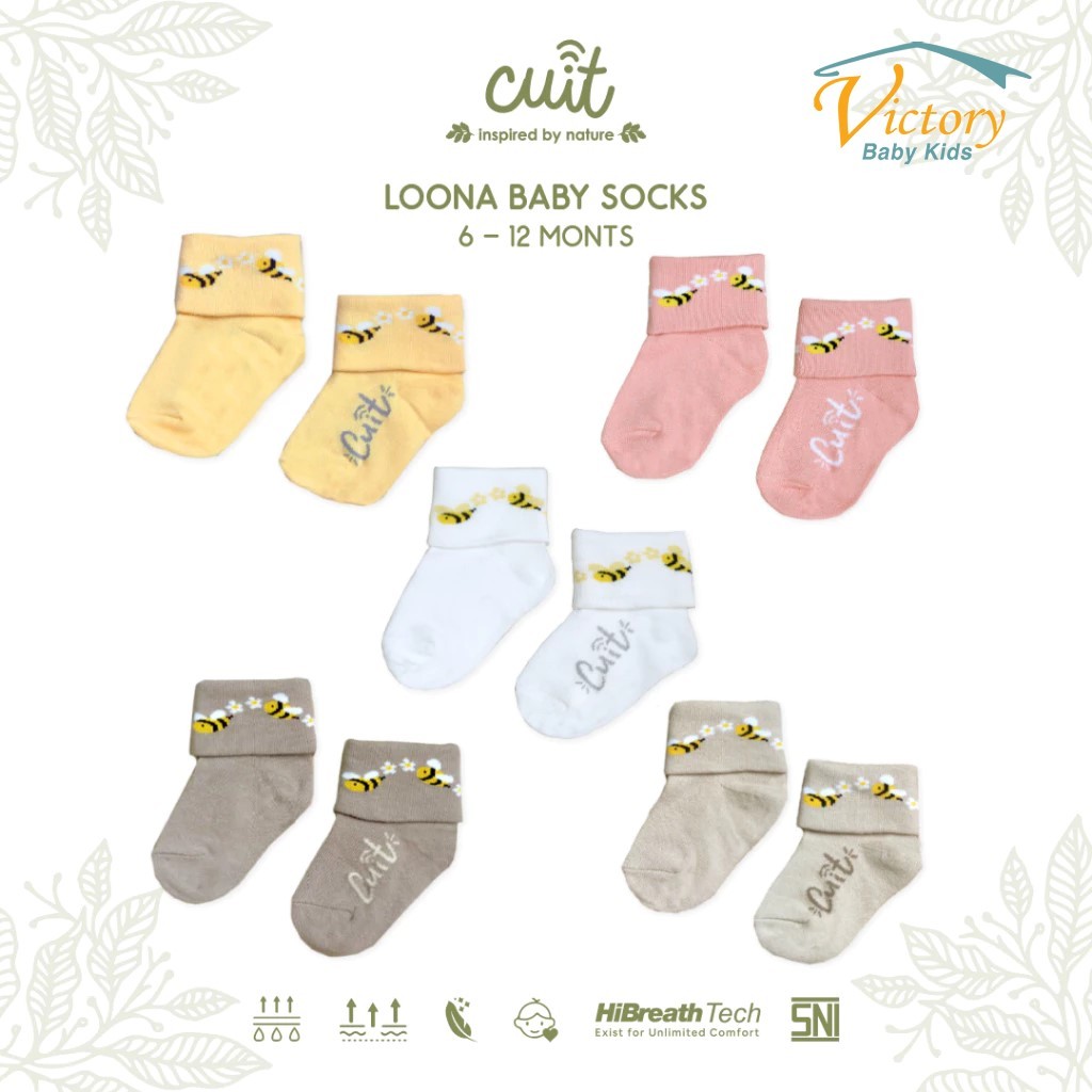 CUIT Kaos Kaki Anak Bayi Unisex Socks Loona 6-12 Month - Kaos kaki lucu