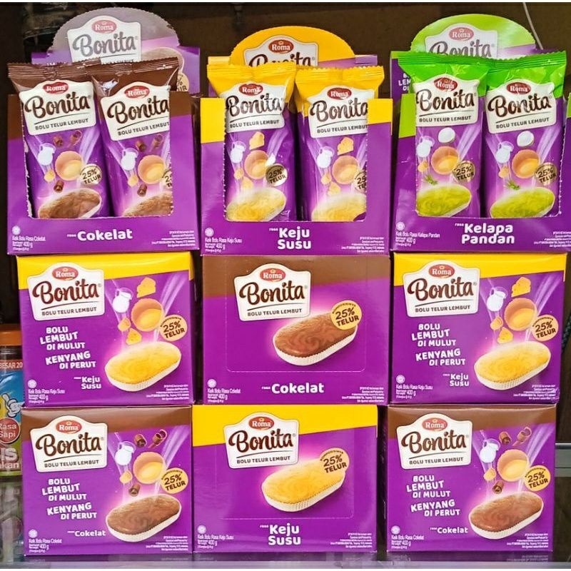 

Roma Bonita Bolu pak isi 12 pcs / Bonita Bolu pak