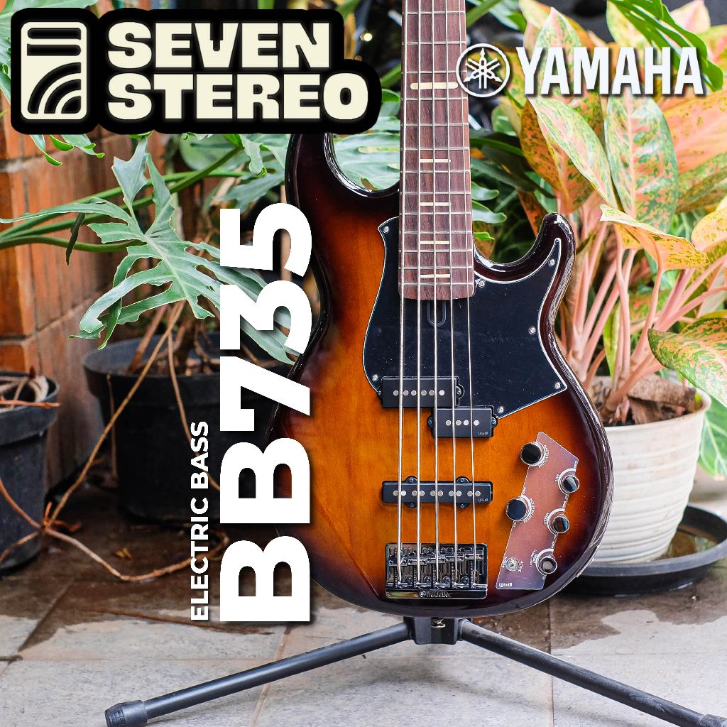 Yamaha BB735 A BB 735 5 String Bass Dark Coffee Sunburst