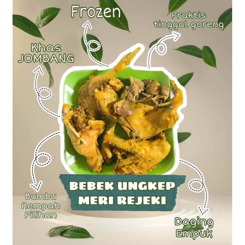 

BEBEK UNGKEP MERI REJEKI ISI 1 EKOR (4 POTONG + Kepala dan jeroan)