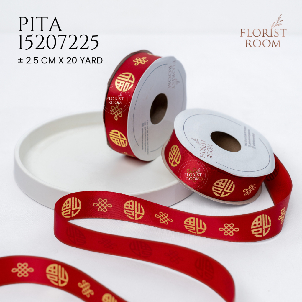 

Pita 15207225 ±2.5cm x 20yard - Pita Imlek- Chinese New Year Ribbon