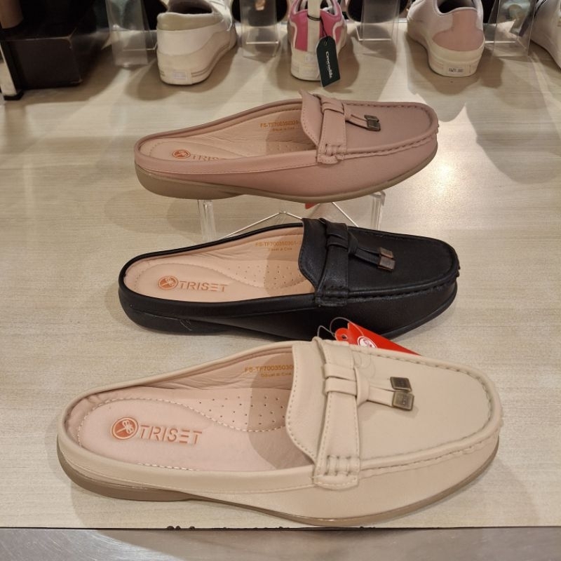Triset new sandal flat selop wanita ringan empuk & ori size 36-40