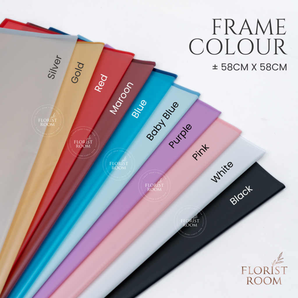

SHOPEE ONLY - KL of Frame Colour 20 lembar - Wrapping - Kertas bunga murah - Cellophane