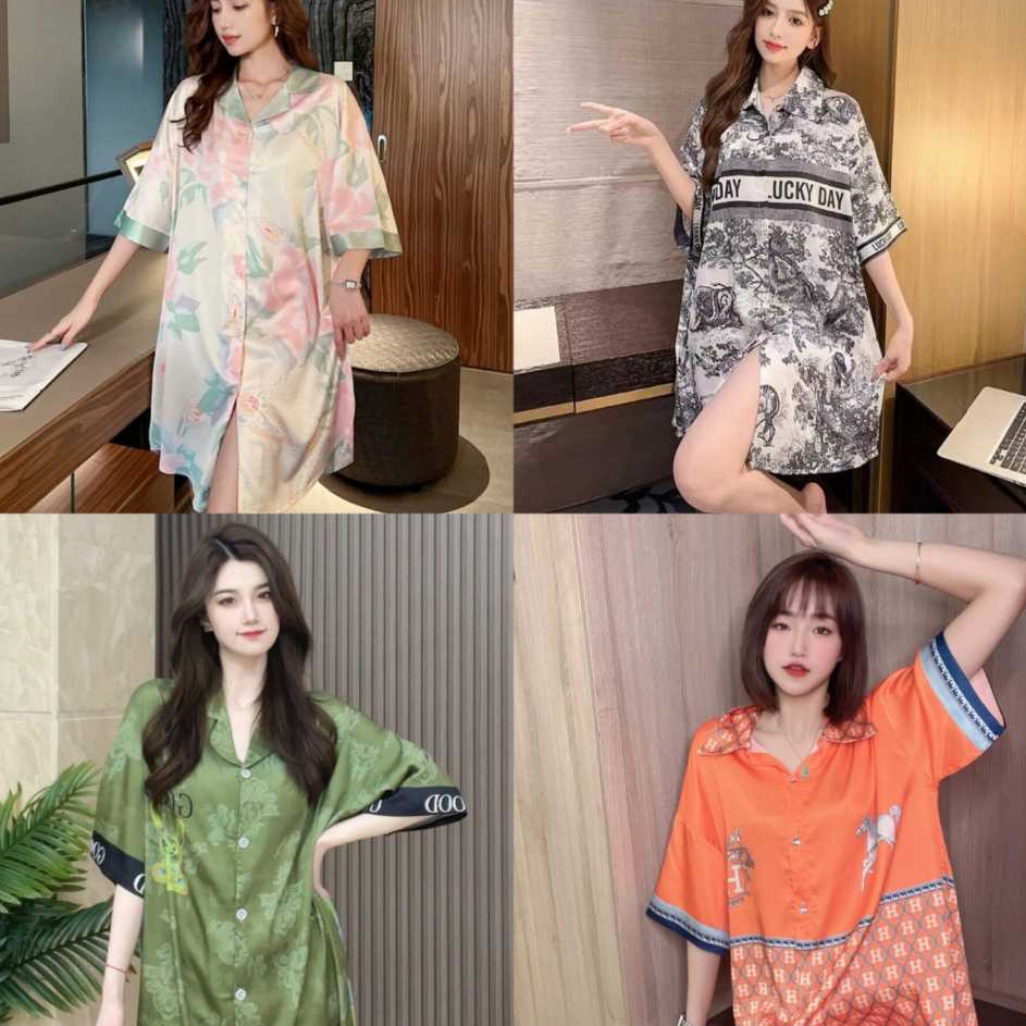 Tawaran DRESS SATIN DASTER BAJU TIDUR SANTAI IMPORT WANITA LENGAN PENDEK BAHAN SATEN