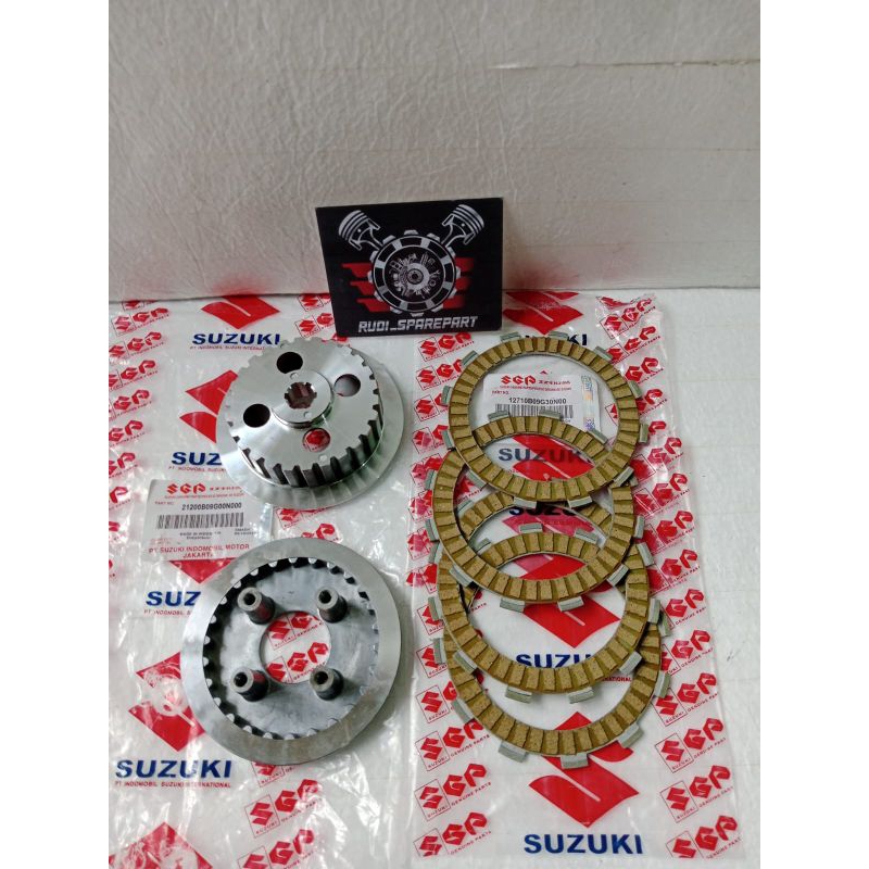 RUMAH KAMPAS  KOPLING+KAMPAS KOPLING SUZUKI SMASH 110 OLD NEW/SHOGUN R 125