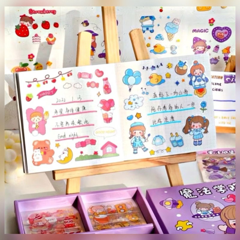 

[ 1 Pack Isi 10 Pcs ] Sticker Kartun Lucu / Sticker Cartoon Character / Stiker MOMO Lucu / Lotso / Cinnamoroll / My Melody / Kuromi / Stiker Cantik / Stiker Unik / Stiker Viral / Stiker Aksesoris