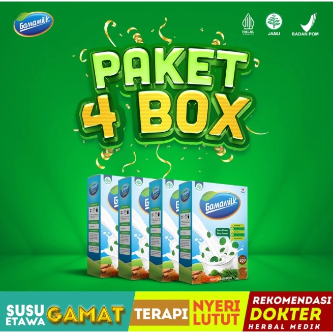 

Gamamilk - 4 BOX Susu Gamat Nyeri Sendi Dan Tulang Keropos Alami