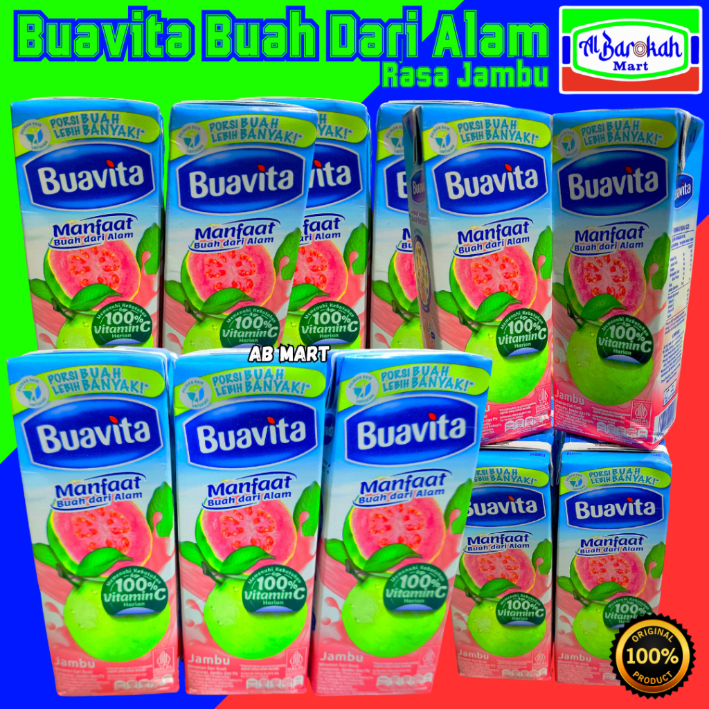 

Buavita Buah Dari Alam Rasa Jambu 245ml