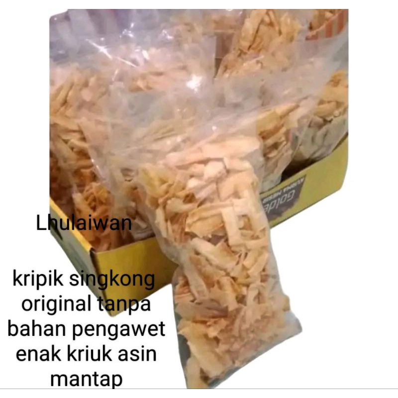 

kripik singkong / manggleng mateng original gurih asin enak renyah kriuk