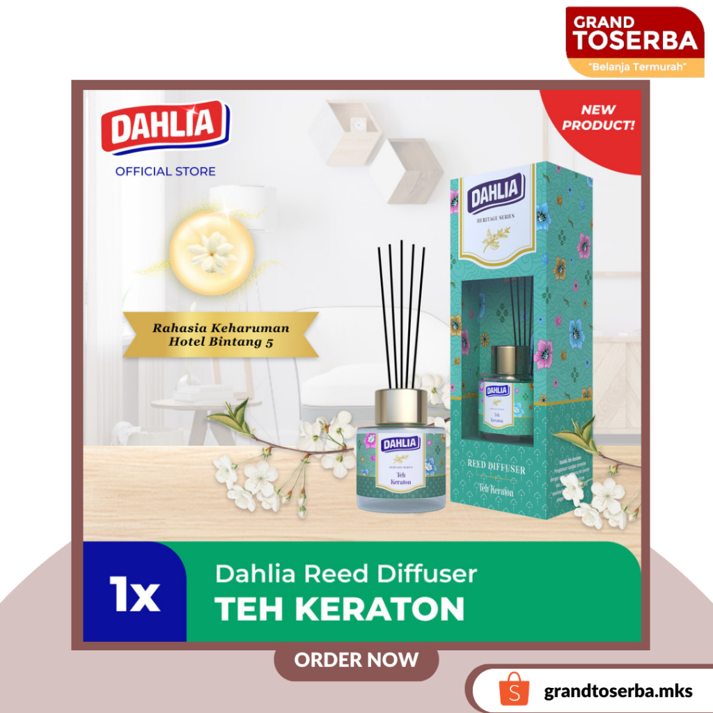 Dahlia Reed Diffuser teh Keraton