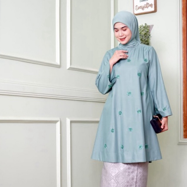 Tunik payet ori Kamari~Atasan payet toyobo fodu~tunik melayu(KHUSUS ATASAN AJA)