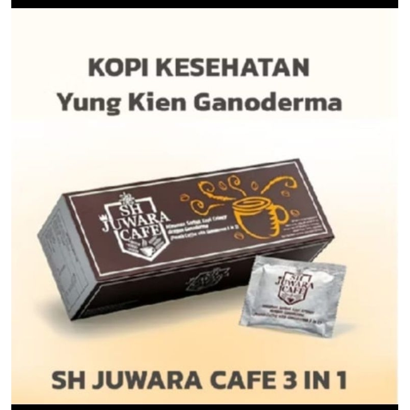 

kopi JUWARA cafe 3in1 - kopi Ganoderma - kopi Lingzhi - silver