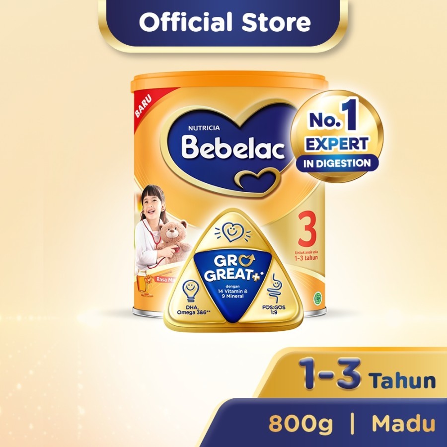

Bebelac 3 Madu Susu Pertumbuhan Bubuk 800 GR