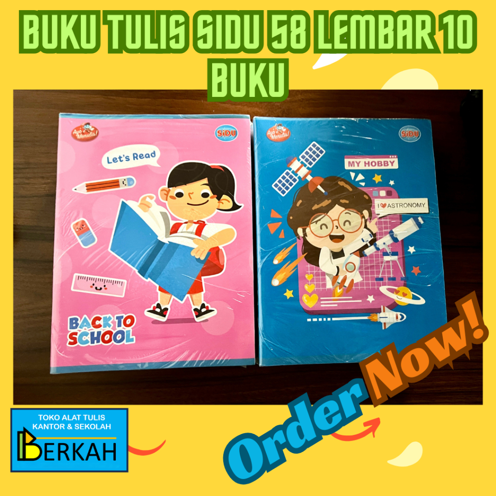 

Buku Tulis Sidu 58 lembar isi 10 Buku