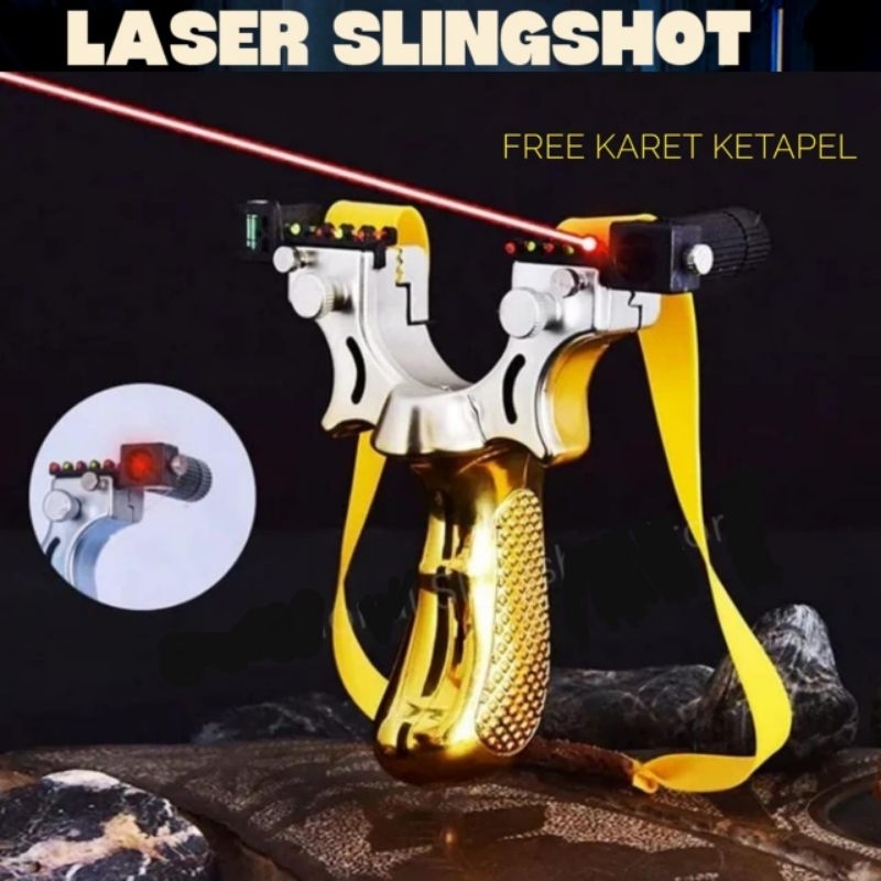 Ketapel Slingshot Murah Ketapel Laser Tactical Plus Karet