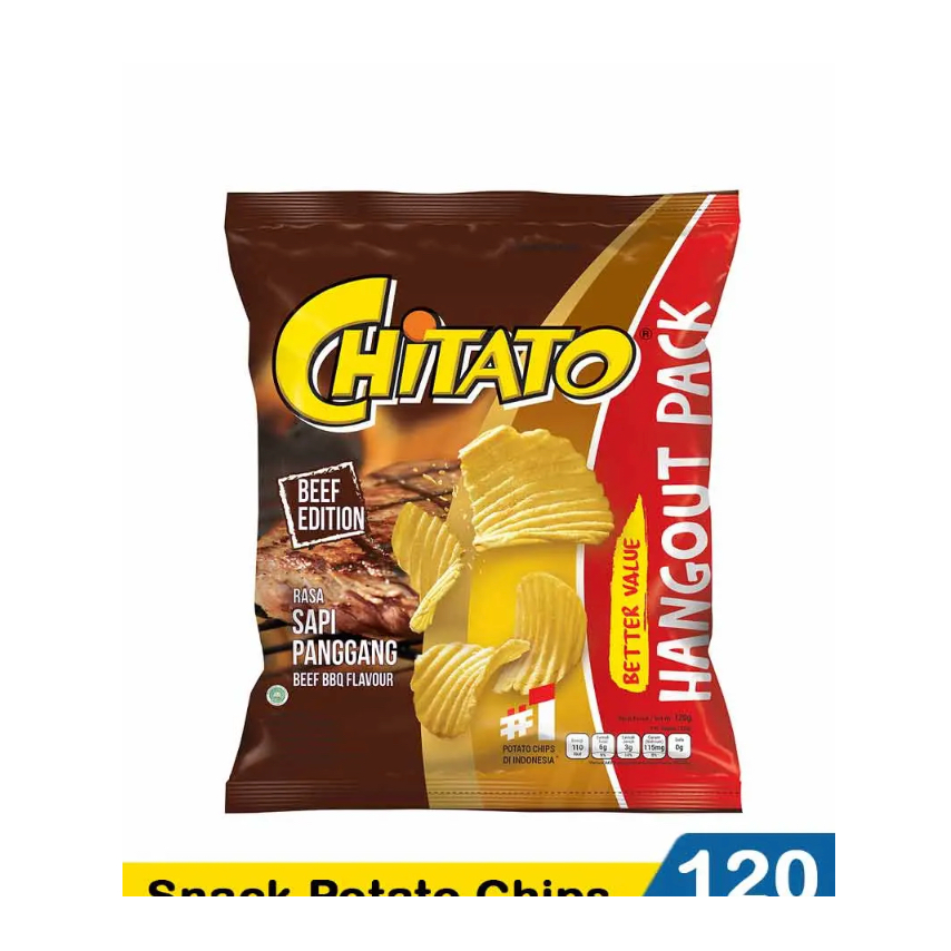 

Chitato Snack Potato Chips Sapi Panggang 120 Gram