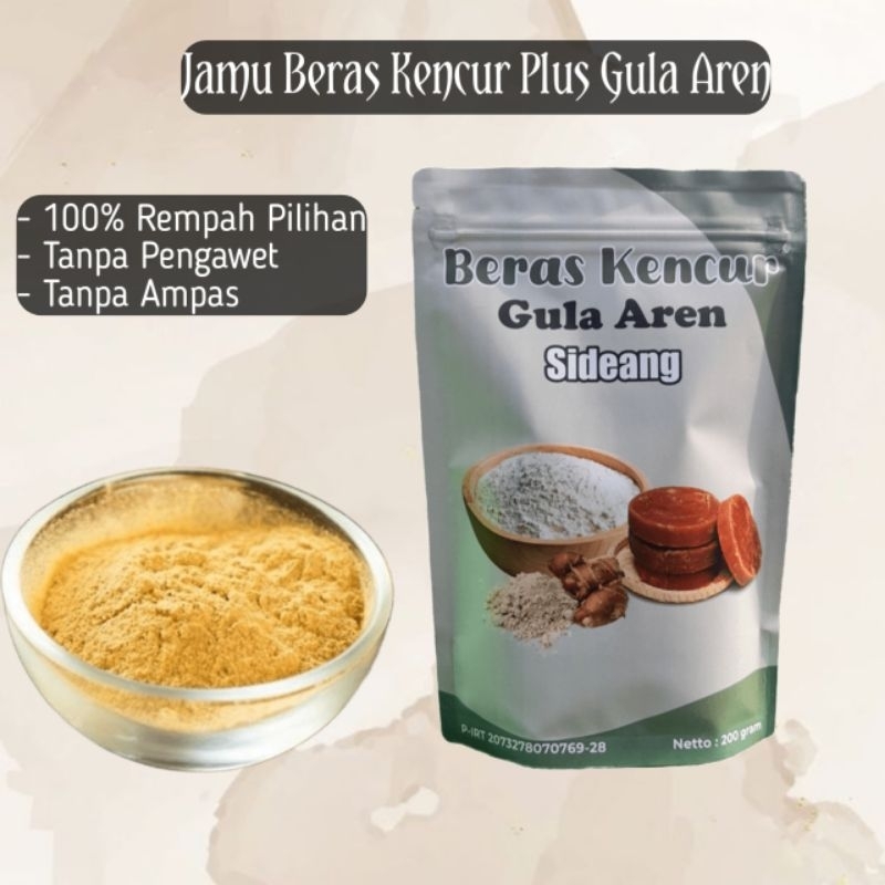 

beras kencur jamu tradisional dengan rempah pilihan