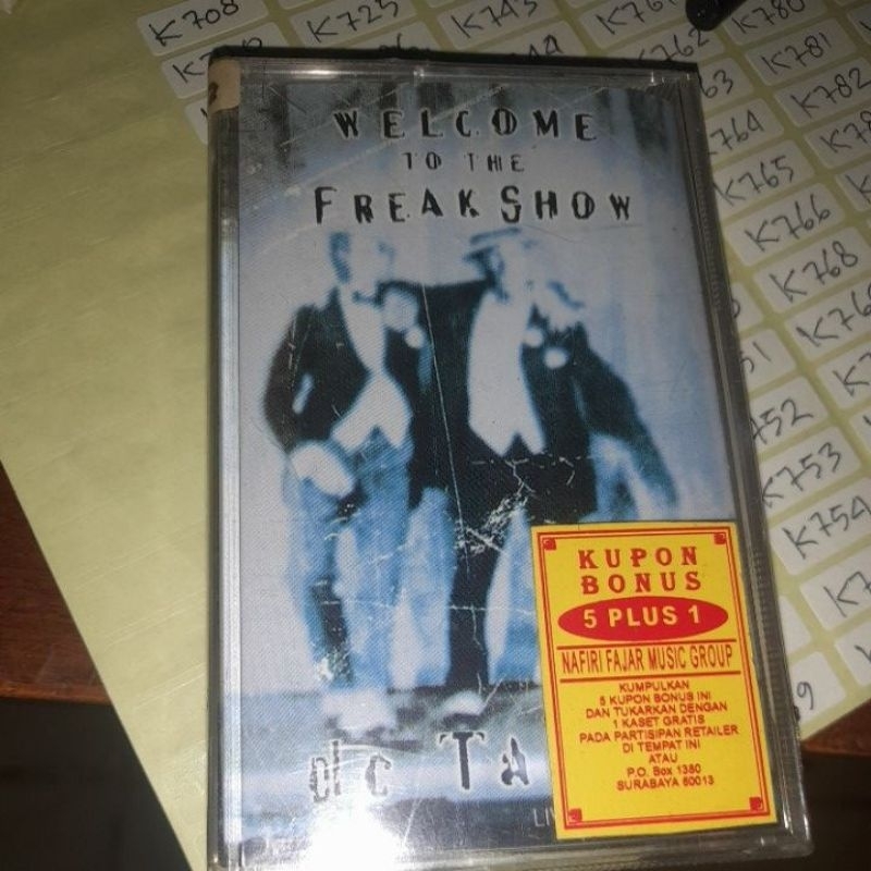 kaset pita rohani impor welcome to the freak show/dc talk segel (K708)