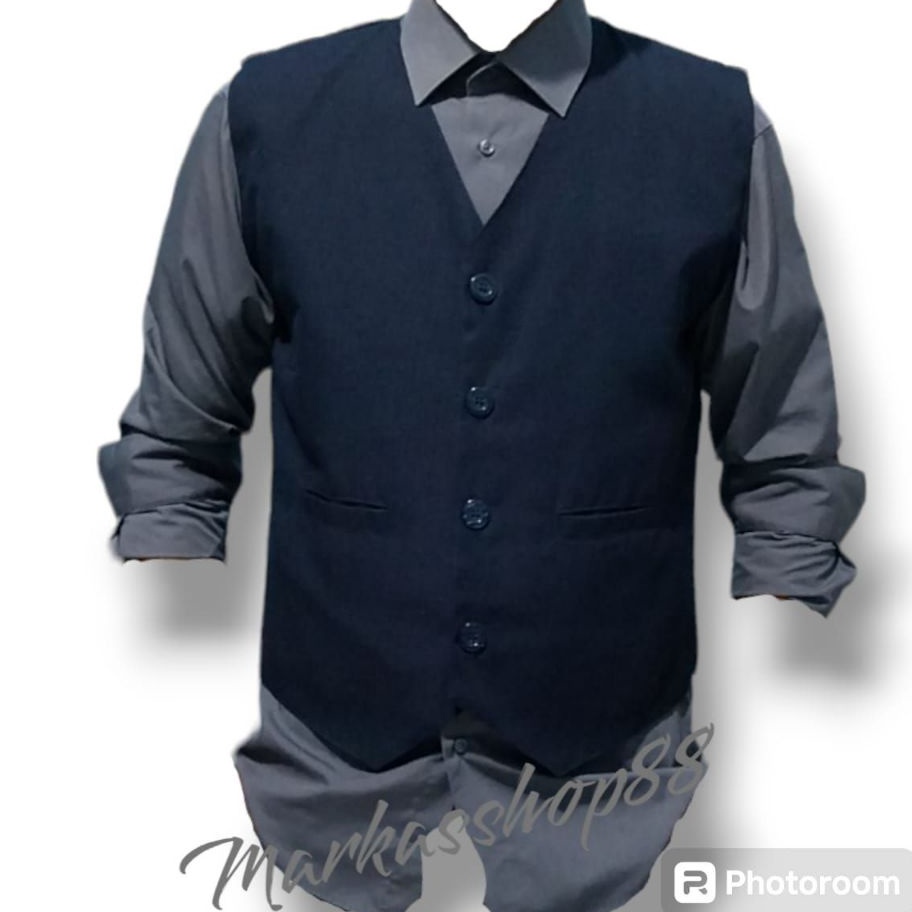 Rompi Vest Formal Dalaman Jas Slimfit Pria Rompi Vest Jas Rompi Slimfit Set Jas Pria Dan Wanita Romp