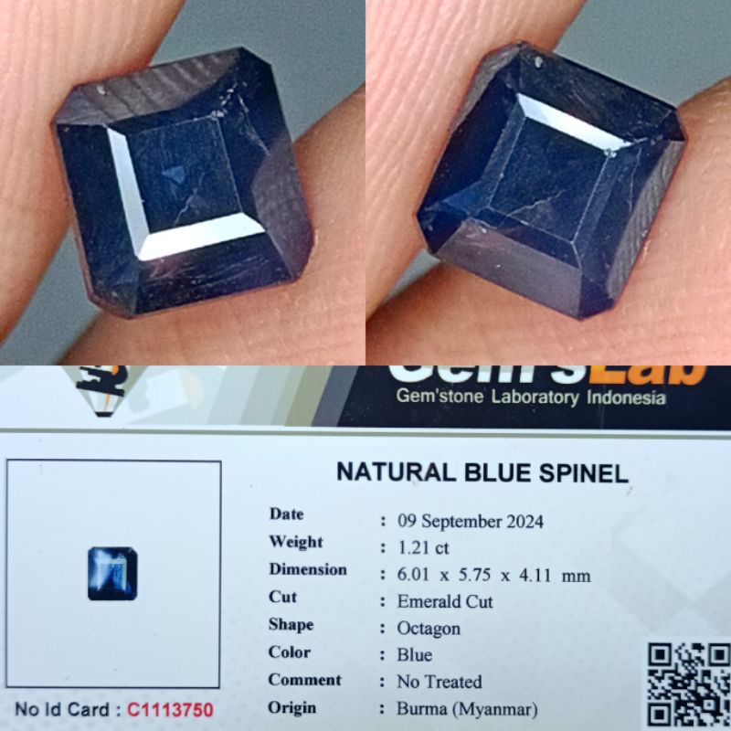 NATURAL BLUE SPINEL BURMA