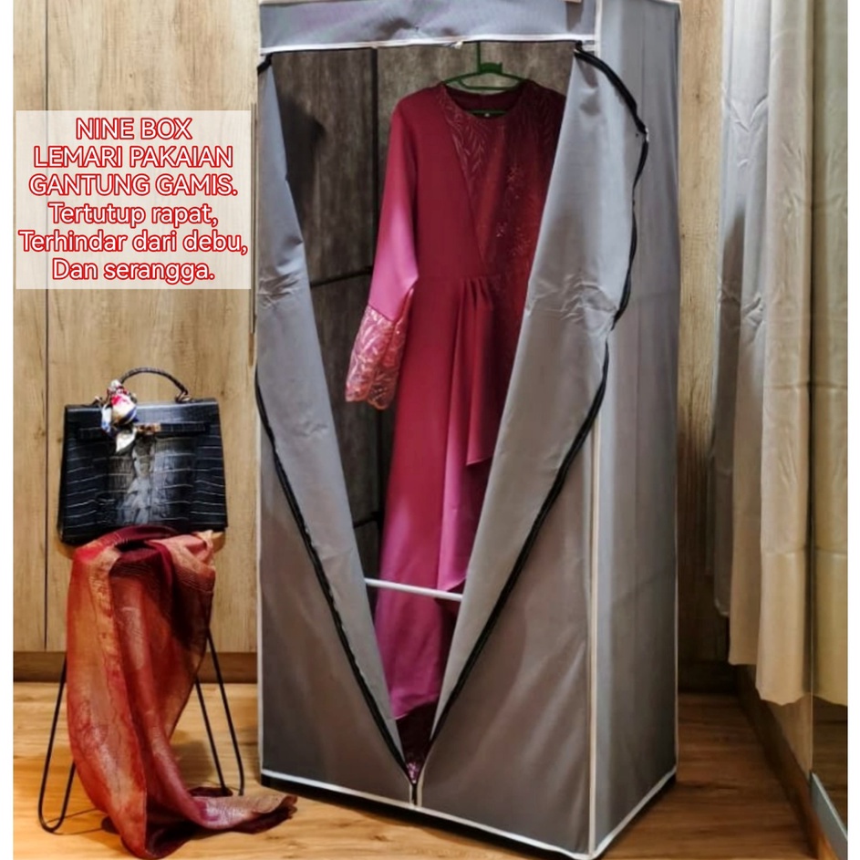 Grosir Heboh  Nine Box Rak Pakaian gantung gamis  rak gamis  lemari gamis  lemari gantung gamis  lem